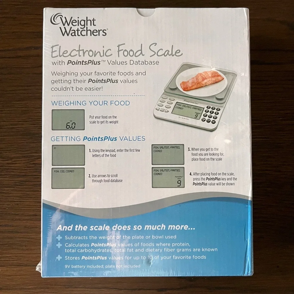 Weight Watchers Electronic Food Scale PointsPlus Database Digital Kitchen 30018